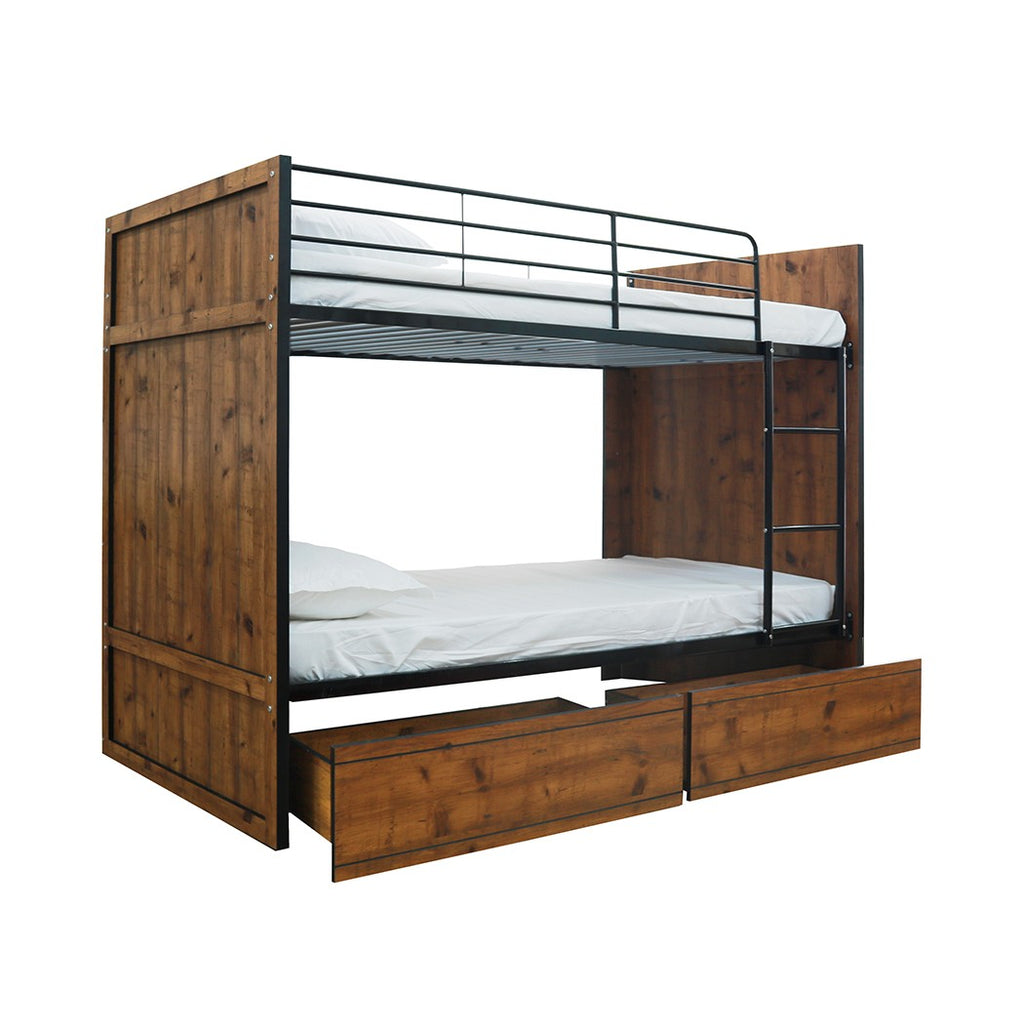 LPD Rocco Wooden Bunk Bed With Storage Drawers — view 2