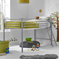 LPD Saturn Silver Metal Mid Sleeper Bunk Bed