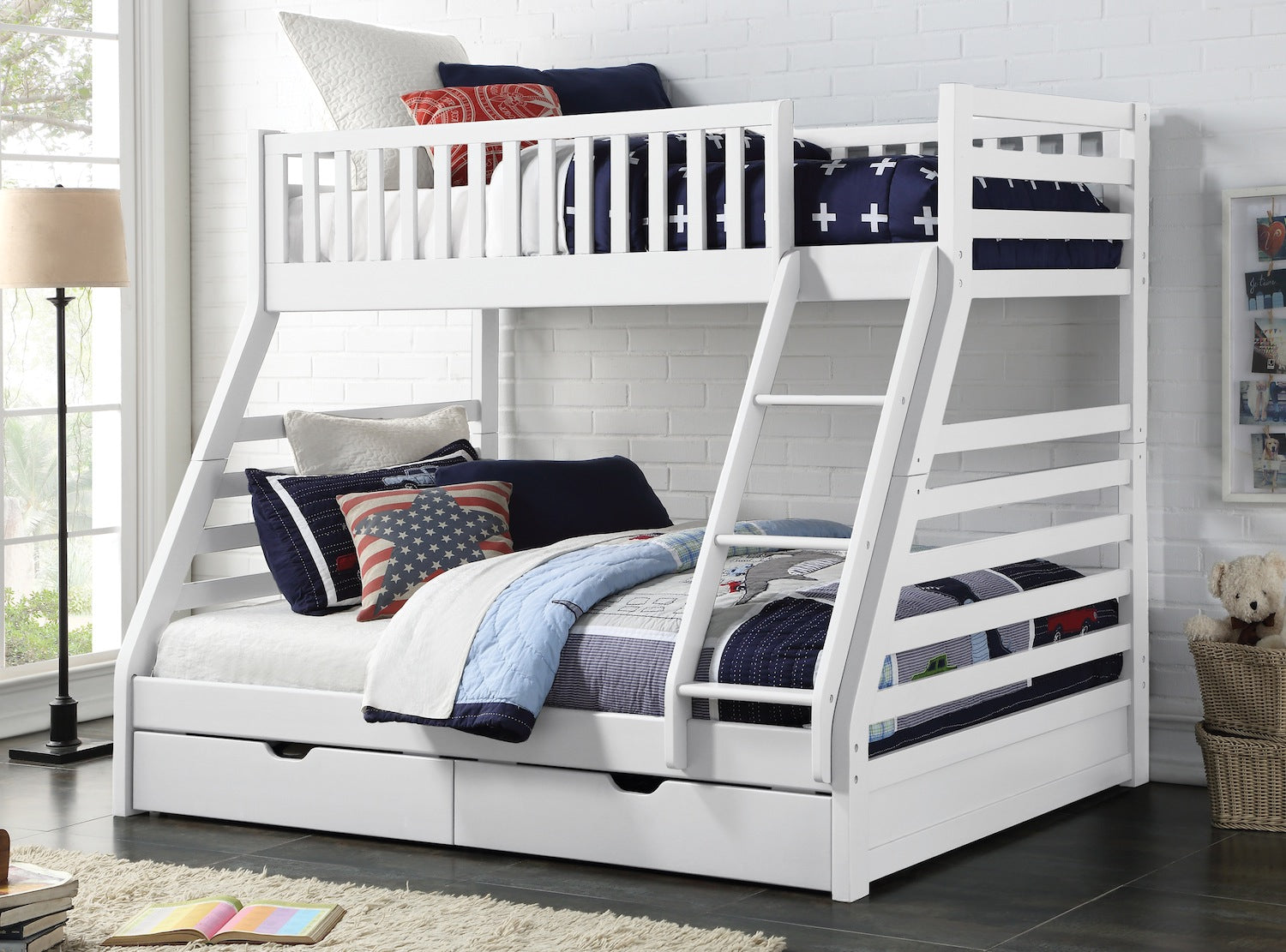 Sweet Dreams States Triple Sleeper Bunk Bed — view 2