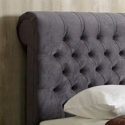 Swan Sleigh Floating Ottoman Bed Frame — view 3