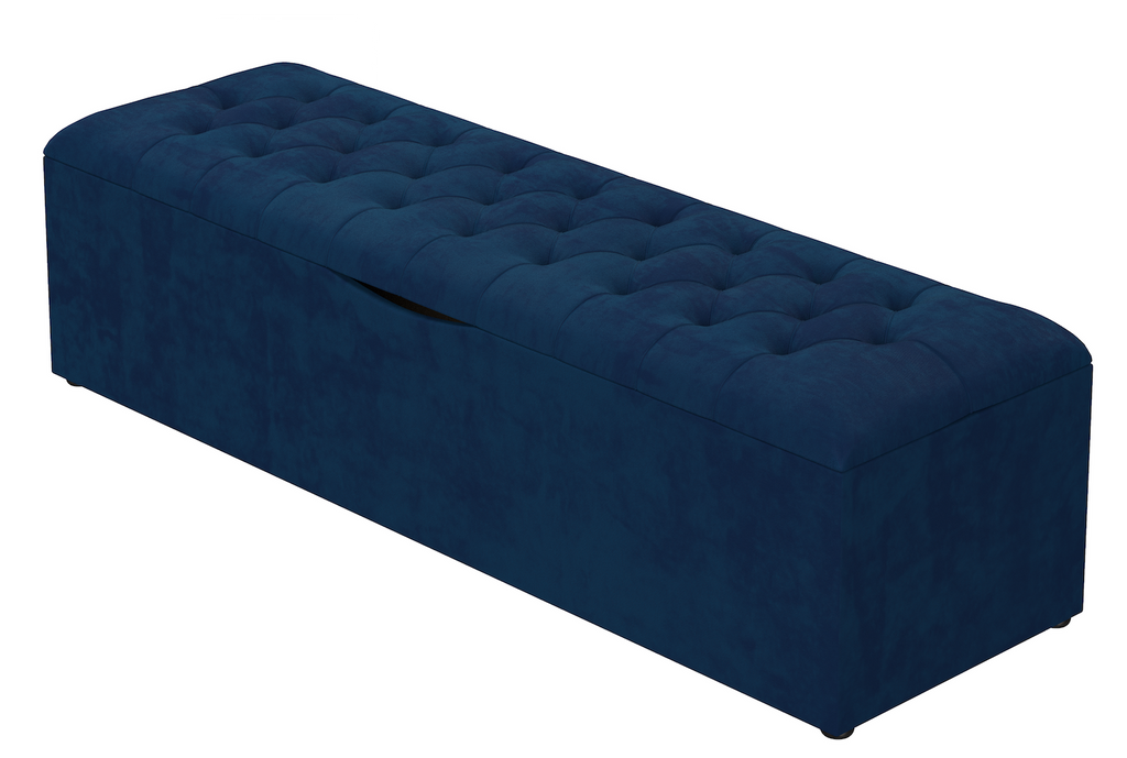 Saffron Chesterfield Ottoman Storage Box