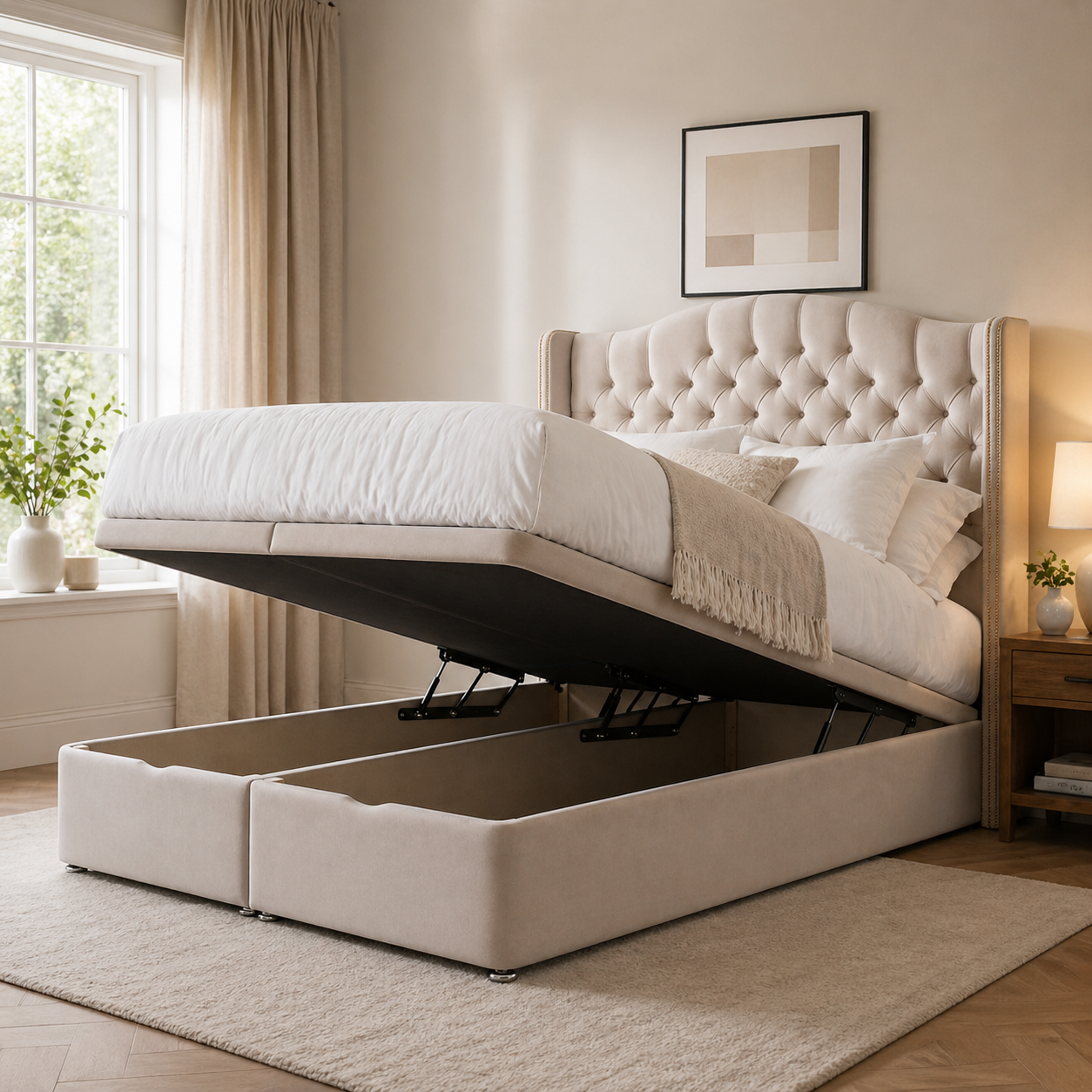 Sandringham Ottoman Storage Bed Including Headboard
