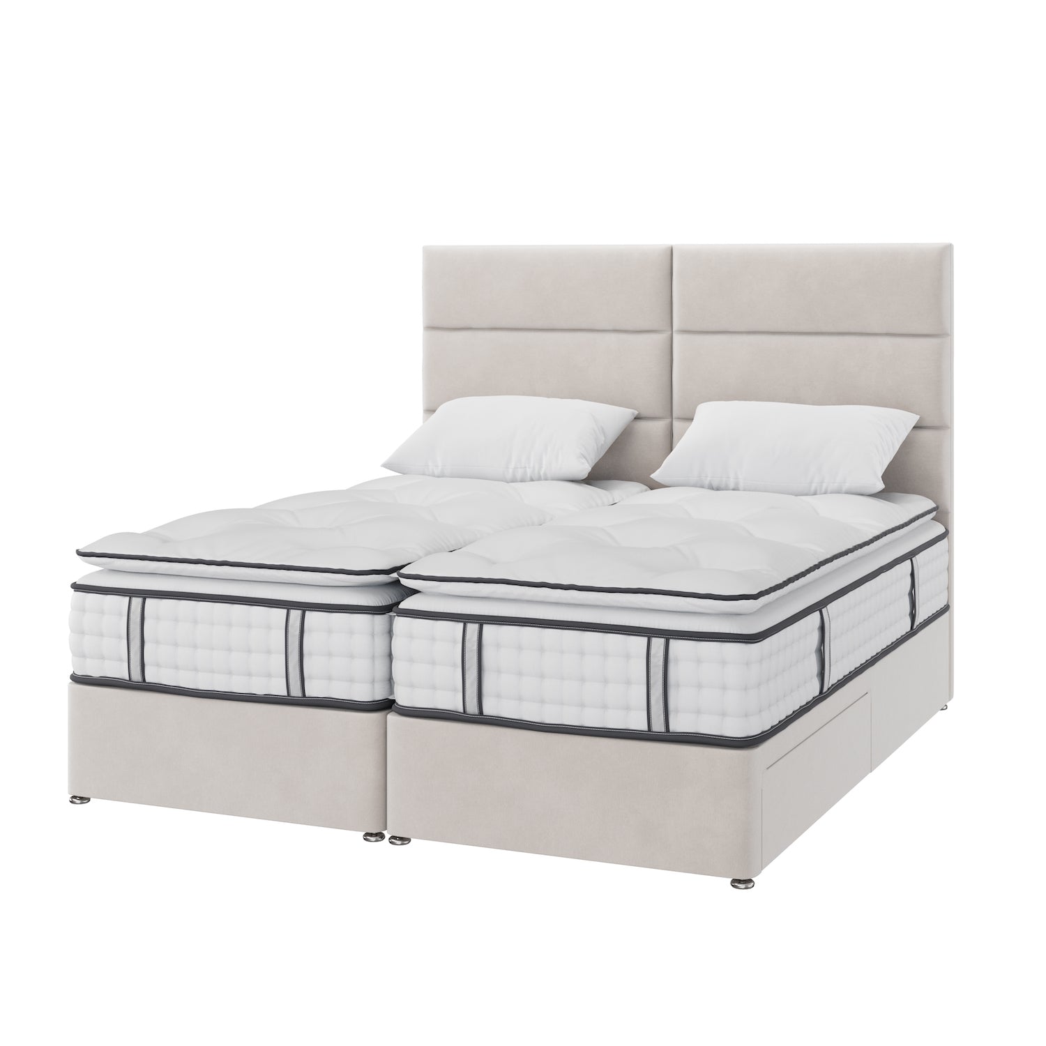 Zip and Link Sultan 3000 Pocket Pillowtop Divan Set