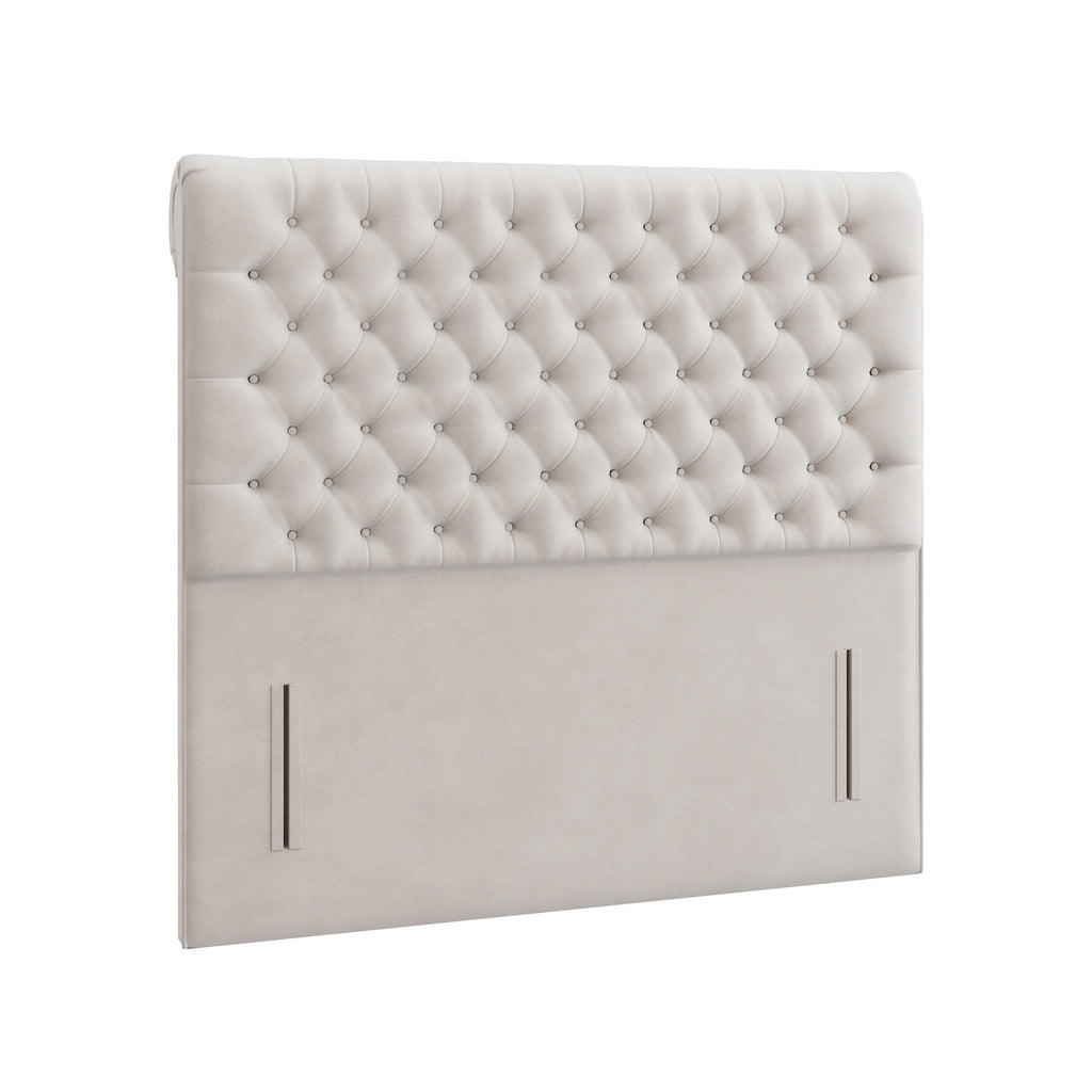 Swan Chesterfield Scrolled Floor Standing Headboard