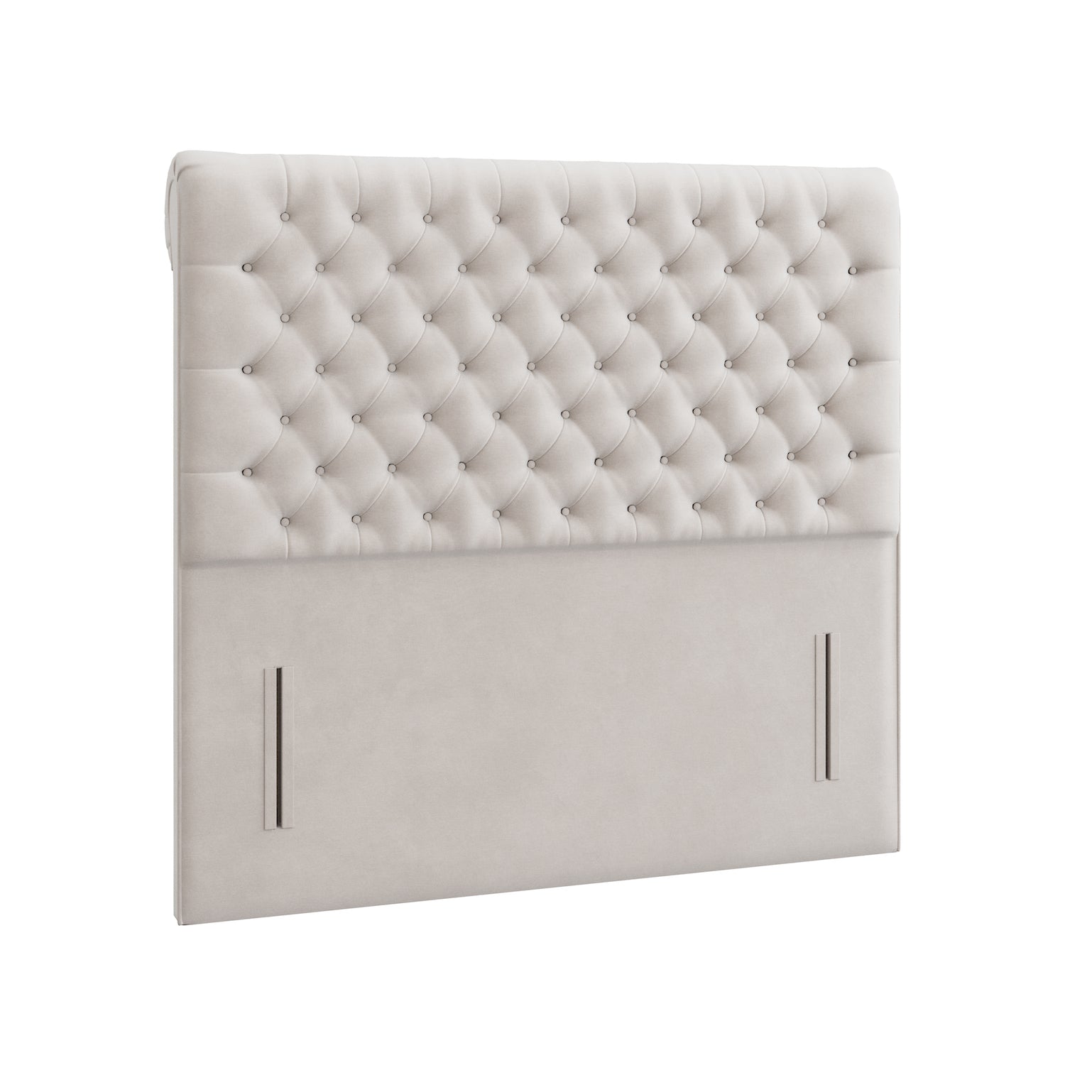 Swan Chesterfield Scrolled Floor Standing Headboard