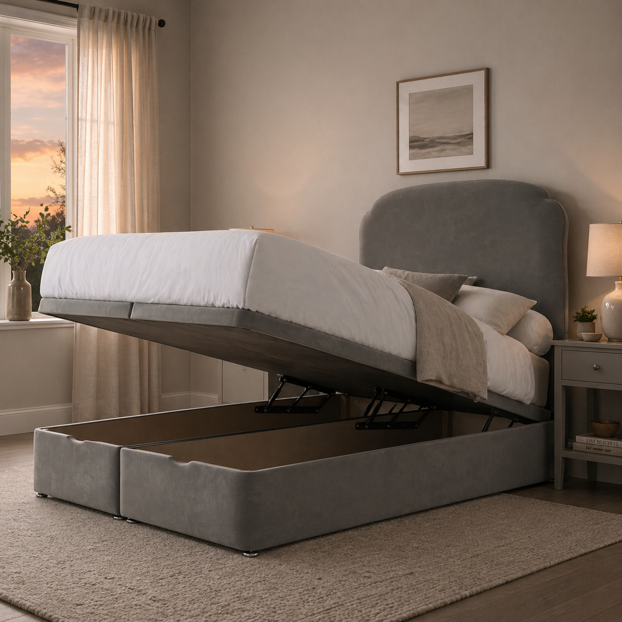Tilbury Ottoman Storage Bed Including Headboard