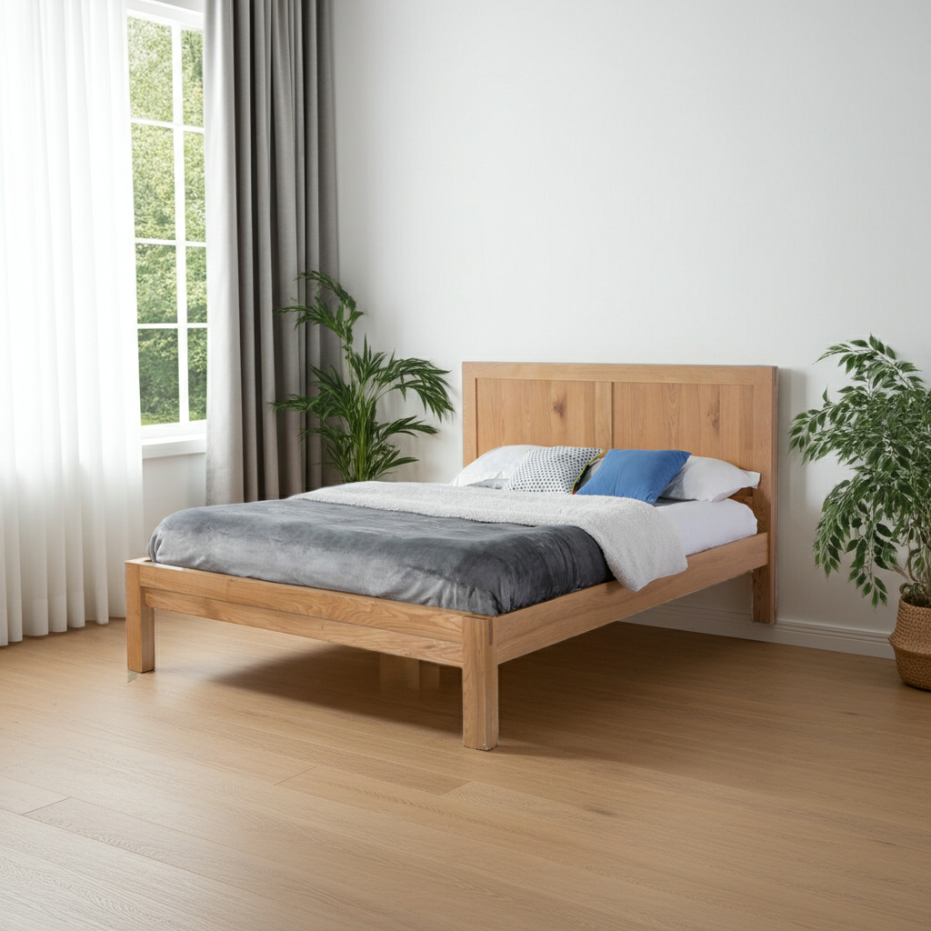 Birlea Bellevue Solid Oak Wooden Bed Frame
